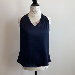 Banana Republic Navy Sleeveless Blouse